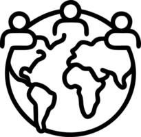 Bokeh image of diverse people forming a world map shape with copy space Set A vector