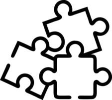 Bokeh background with team assembling puzzle pieces copy space above vector