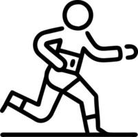 Athlete using wearable tech during training with copy space Set A vector