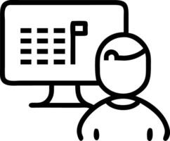 Analyst overwhelmed by complex spreadsheets Set A3 vector