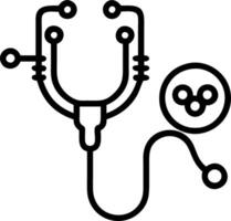 AI Enhanced Stethoscope Set 3 vector