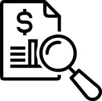 Accountant reviewing financial reports with a magnifying glass Set A3 vector