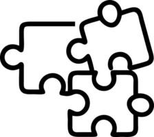 Abstract puzzle shapes isolated on white background Set A vector