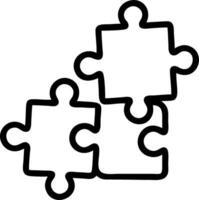 Abstract puzzle pieces of different colors fitting together with copy space Set A vector