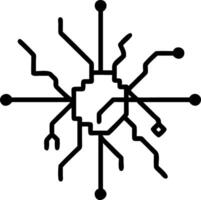 Abstract network of lines forming city map with copy space Set A vector