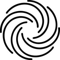 Abstract spiral of diverse colors converging to center with copy space Set A vector