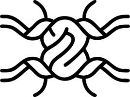Abstract network of diverse threads weaving together with copy space Set A vector