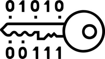 Abstract key unlocking digital padlock with binary code background and copy space Set A vector