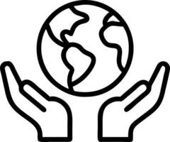 Abstract hands holding earth with business elements overlay Set A4 vector