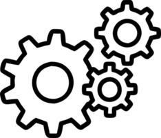 Abstract gears of different colors interlocking with copy space Set A2 vector