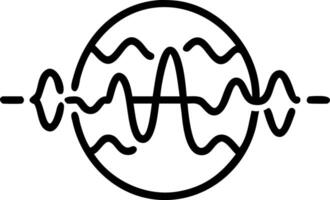 Abstract digital waveforms forming a sphere with copy space Set A2 vector