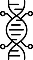 Abstract DNA strand made of circuit lines with copy space Set A2 vector