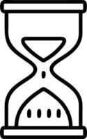Abstract digital hourglass with flowing data streams and copy space Set A2 vector