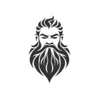 Man with a beard and mustache, who appears to be a bearded man with a mustache vector