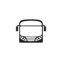 Bus is shown in a black and white image. The bus is a large vehicle with a long front end vector