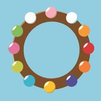 Colorful Circular Design with Dots for Modern Background Art vector