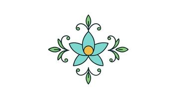 Floral Heading Ornament Element Design Elegant and Creative Projects vector