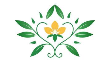 Floral Heading Ornament Element Design for Elegant Creative Projects vector