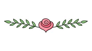 Floral Heading Ornament Elements Design and Elegant Projects vector