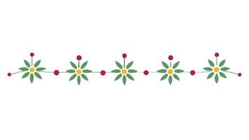 Thin Floral Underline Elements Design for Minimal Elegant Templates vector