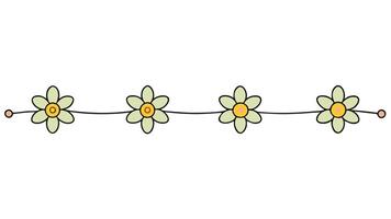 Elegant Floral Line Design for Artistic Projects vector