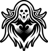Ghostly apparition icon in glyph style vector