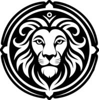 Lion symbol icon in filled style vector