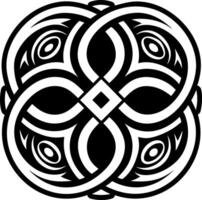 Celtic symbol icon in glyph style vector
