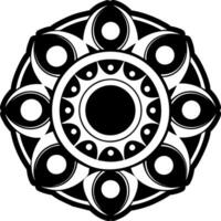 A solid style icon of lunar eclipse symbol vector