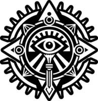Divination icon in glyph style vector