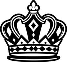 A solid style icon of royal crown symbol vector