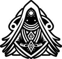 Cloak symbol icon in solid style vector