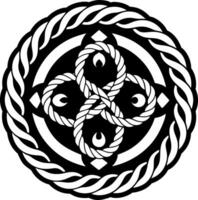 A filled style icon of rope knot symbol vector
