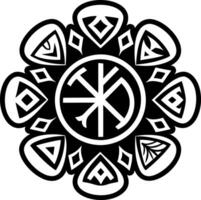 Ritual symbol icon in filled style vector