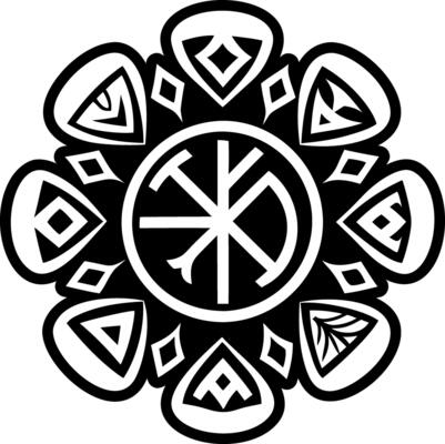 Ritual symbol icon in filled style