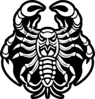 Scorpion icon in filled style vector