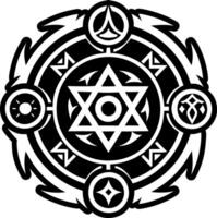 Alchemy symbol icon in style vector