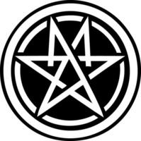 Magic symbol icon in filled style vector