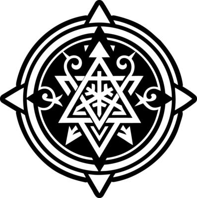 Sigil star icon in filled style