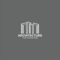 architecture logo icon for building development with creative illustration vector
