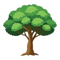 Tree 2d animation style design and background vector