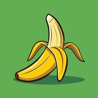 Sticker design with a banana isolated vector