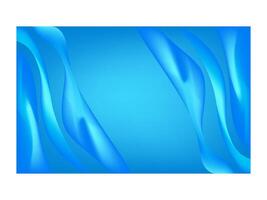 Abstract gradient mesh liquid blur background watercolor curve of wave blue sea ocean vector