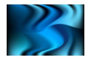 abstract blue and black background with waves vector