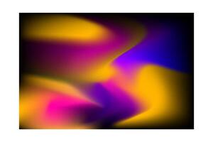 a colorful abstract image of a black background with yellow and purple vector