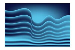 abstract wave background with blue waves vector