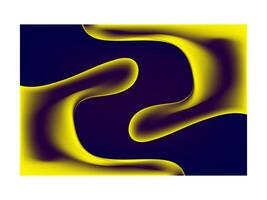 Abstract Soft Blurred Yellow or Blue colored liquid Glowing Wave Curve Mesh Gradient Background Design Wallpaper vector