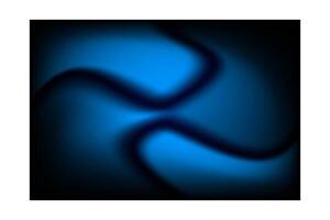 a blue and black abstract background with a curved shape vector