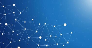cyber data information lines connecting to network in blue background template vector