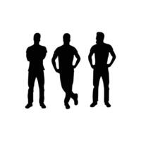 Black Silhouette People Characters for Creative and Corporate Use vector